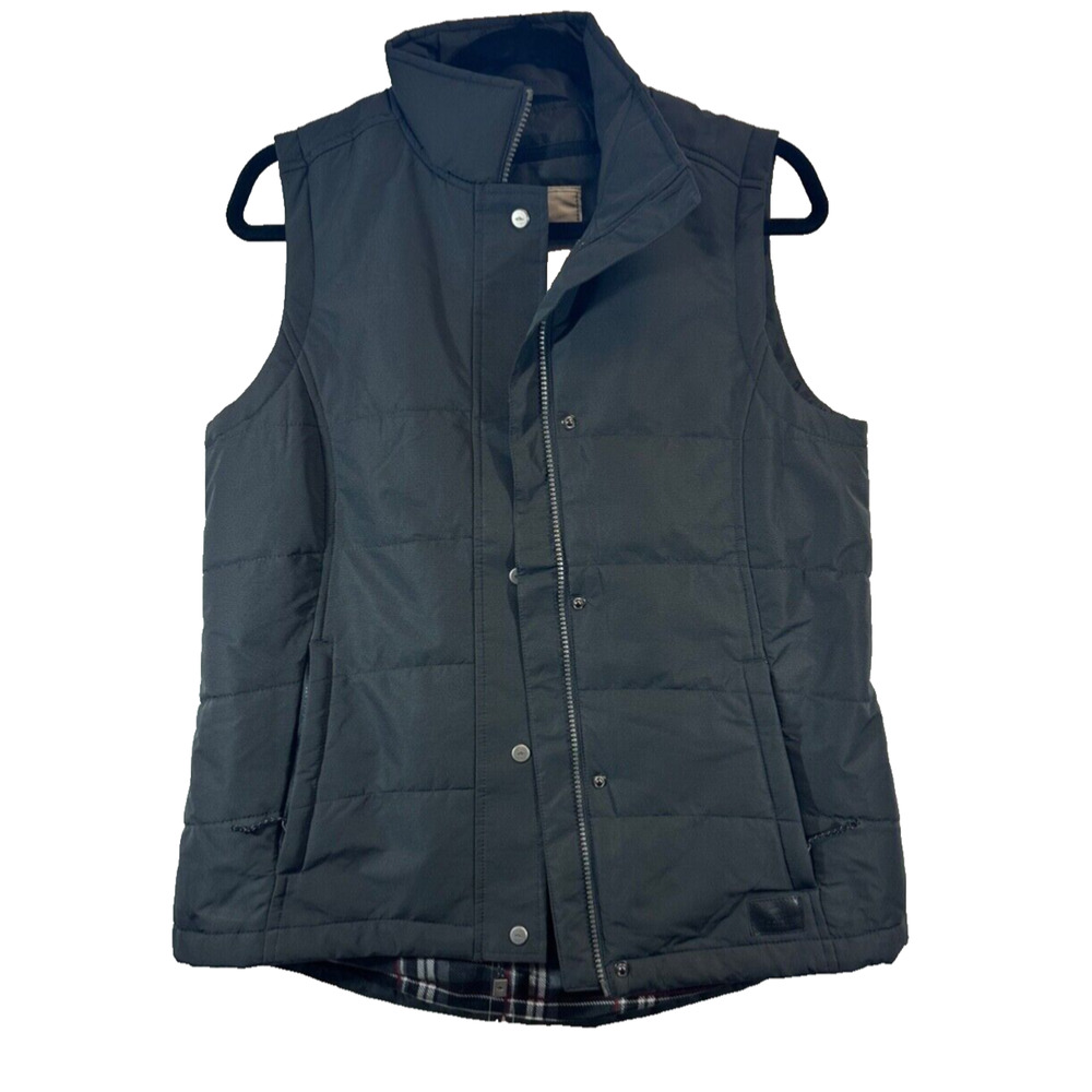 NEW Roots73 Womens S Black/Grey Smoke traillake Insulated Vest W/embroidery Gray